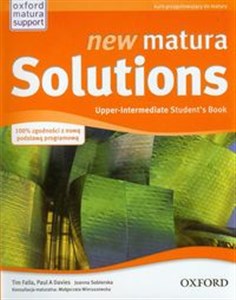 Obrazek New Matura Solutions Upper-Intermediate Student's Book Poziom rozszerzony