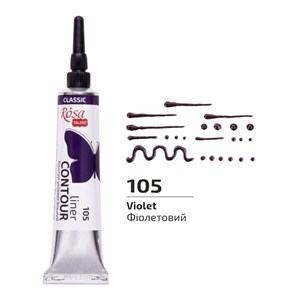 Obrazek Farba aktylowa konturowa universal violet 20ml