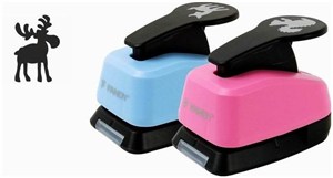 Obrazek Dziurkacz ozdobny 25mm łoś MIX