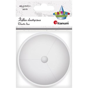 Obrazek Żyłka silikonowa elastyczna 0,5mm 20m