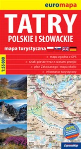 Obrazek Tatry polskie i słowackie 1:55 000 papierowa mapa turystyczna