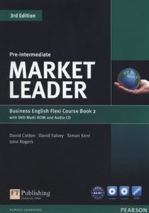 Obrazek Market Leader Pre-Intermediate Flexi Course Book 2+CD +DVD