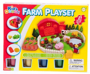Obrazek Masa plastyczna z akcesoriami farma