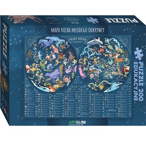 Picture of Puzzle 200 Mapa nieba młodego odkrywcy