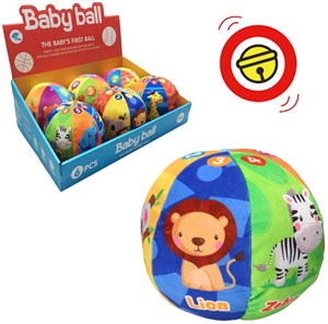 Picture of Piłka miękka materiałowa z dzwonkiem MIX