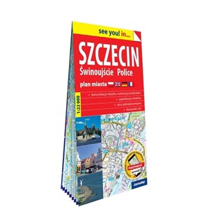 Obrazek Szczecin Świnoujście Police papierowy plan miasta 1:22 000