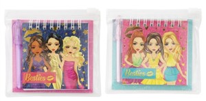 Obrazek Mini notatnik 8x8 cm + długopis mix