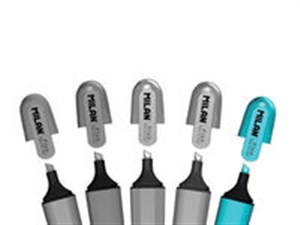 Obrazek Zakreślacze Milan Fluo płaski niebieskie 12 sztuk