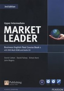 Obrazek Market Leader Upper-Intermediate Flexi Course Book 1+CD +DVD