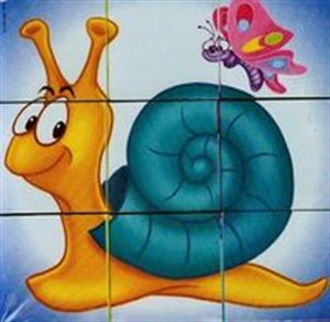 Obrazek Klocki 9-elementowe zwierzęta animowane