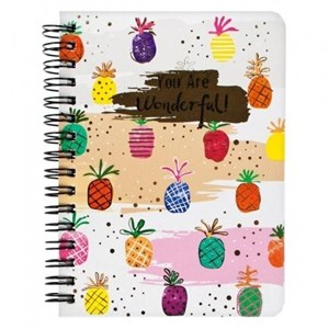 Picture of Notes na spirali ananasy