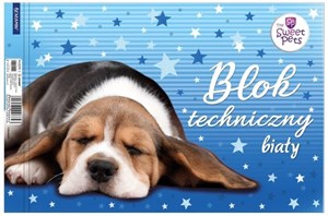 Picture of Blok techniczny biały A4/10K Pies