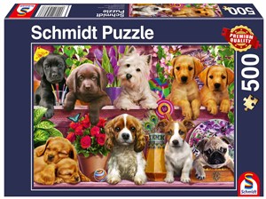 Obrazek Puzzle PQ 500 Psy na półce G3