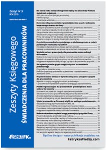 Picture of Zeszyty Księgowego Nr 3 Świadczenia dla pracowników