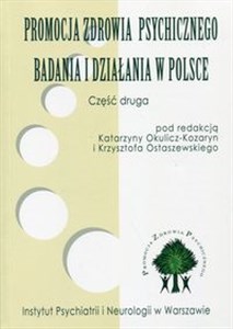 Picture of Promocja zdrowia psychicznego Badania i działania w Polsce Część 2