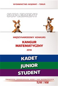 Picture of Matematyka z wesołym kangurem Suplement 2018 (Kadet/Junior/Student)
