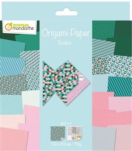 Obrazek Papier do origami Scales 60 arkuszy