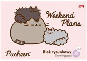 Picture of Blok rysunkowy A4 20 kartek 80g/m2 Pusheen