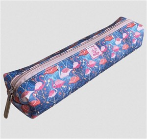 Obrazek Piórnik jamnik ekoskóra Flamingi PJ-07