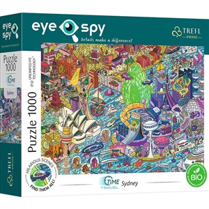 Obrazek Puzzle 1000 UFT Eye-Spy Time Travel: Sydney TREFL