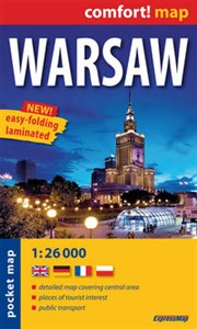 Obrazek Warsaw pocket map 1:26 000