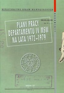 Picture of Plany pracy Departamentu IV MSW na lata 1972-1979