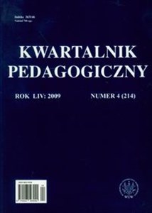 Obrazek Kwartalnik pedagogiczny nr 4 2009