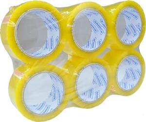 Obrazek Taśma klejąca 48mmx60m przezroczysta (6szt)