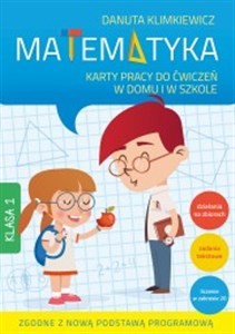 Obrazek Matematyka Karty pracy do ćwiczeń w domu i w szkole Klasa 1