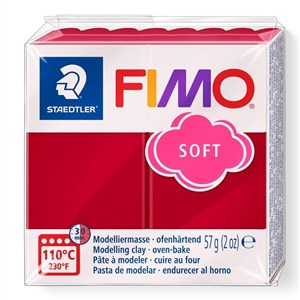 Obrazek Masa termoutwardzalna Fimo 57g karminowy