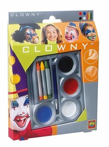 Picture of Farby wodne + kredki do malowania twarzy Clowny