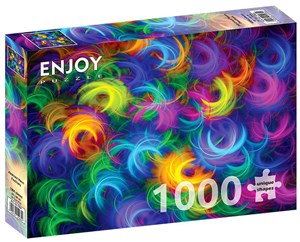 Obrazek Puzzle 1000 Neonowe pióra