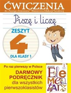 Obrazek Piszę i liczę 1 Zeszyt 4 Ćwiczenia do "Naszego Elementarza" (MEN)