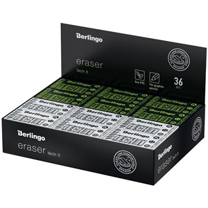 Obrazek Gumka prostokątna Tech it (36szt)