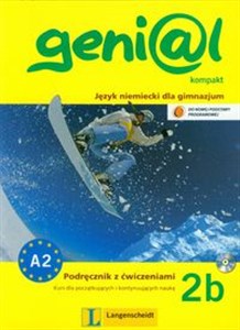 Obrazek Genial 2B Kompakt Podręcznik z ćwiczeniami + CD Język niemiecki dla gimnazjum. Kurs dla początkujących i kontynuujących naukę