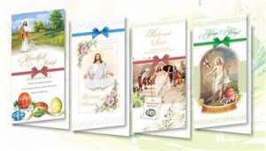 Obrazek Karnet DL De Lux Wielkanoc religia MIX (10szt.)
