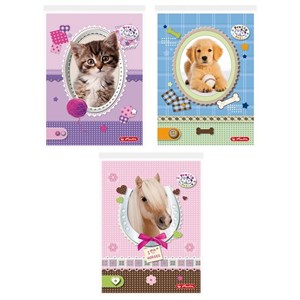 Obrazek Notes szkolny A6 kratka Pretty Pets (20szt)