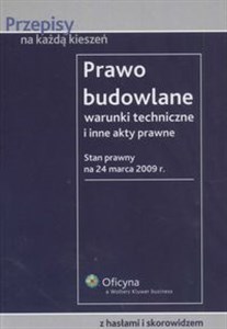 Obrazek Prawo budowlane Warunki techniczne i inne akty prawne