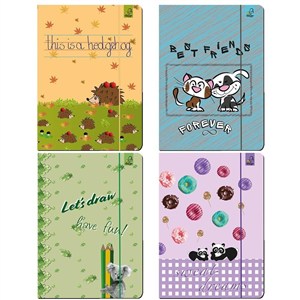 Obrazek Teczka A4 z gumką BFF zwierzaki mix