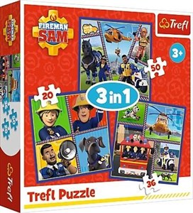 Picture of Puzzle 3w1 Strażak Sam Dzień Strażaka Sama