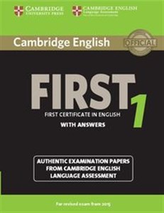Obrazek Cambridge English First 1 authentic examination papers with answers