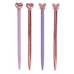 Obrazek Długopis metalowy Motyl, Serce 1szt