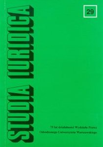 Obrazek Studia Iuridica Tom 29