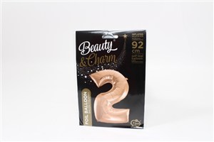 Picture of Balon foliowy B&C 2 różowo-złoty 92cm