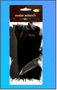 Obrazek Piórka miękkie czarne 15szt