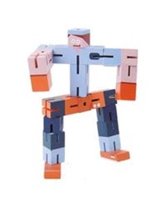 Obrazek Łamigłówka Puzzle Boy 2 niebieski pomarańczowy drewno