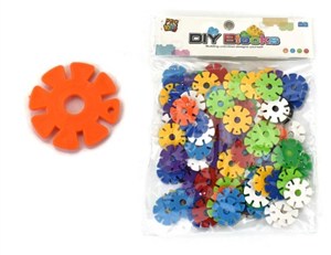 Obrazek Klocki kółka kwiatki 94 elementy