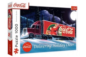 Obrazek Puzzle 1000 Coca-Cola: Świąteczna Ciężarówka TREFL