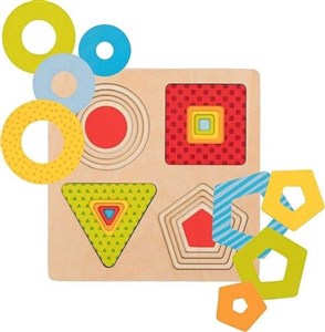 Obrazek Puzzle warstwowe 4 kształty geometryczne