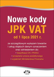 Picture of Nowe kody JPK VAT od 1 lipca 2021 PGK1436 PGK1436